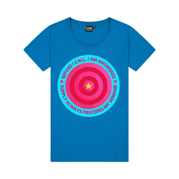 Affirmation Tee - Before I call TURQ Thumbnail